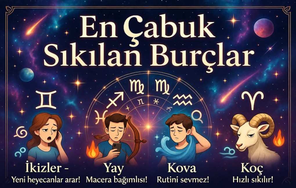 En Çabuk Sıkılan Burçlar: Rutinle Başı Asla Barışmayanlar