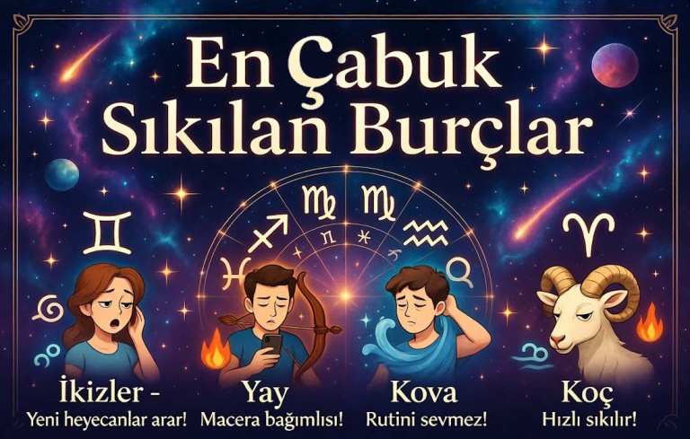 En Çabuk Sıkılan Burçlar: Rutinle Başı Asla Barışmayanlar